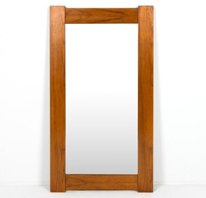 DANISH TEAK WALL MIRROR C. 1970S
