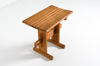 MID-CENTURY SCANDINAVIAN PINE STOOL C. 1970S