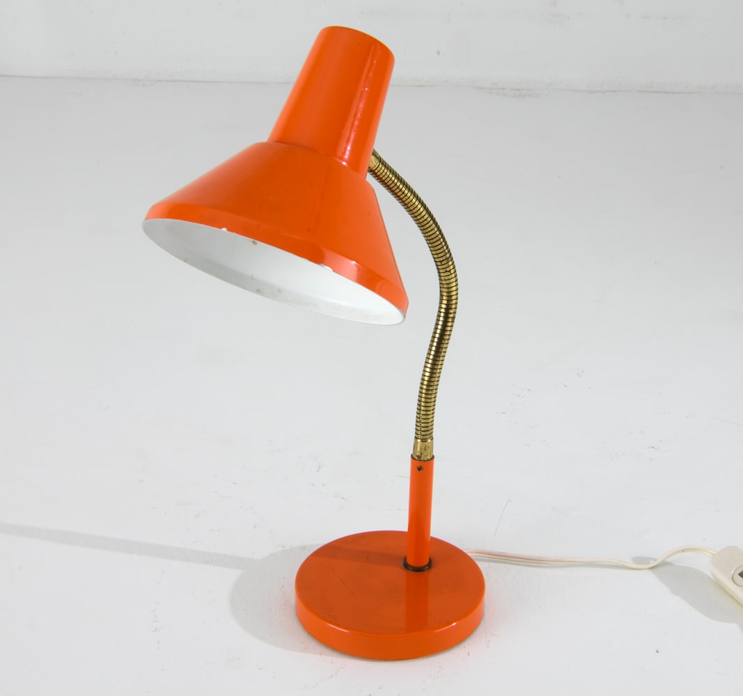 DANISH ADJUSTABLE METAL DESK LAMP C. 1970S (1 of 11)
