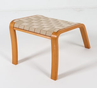 FINN OSTERGAARD STYLE DANISH BEECH OTTOMAN