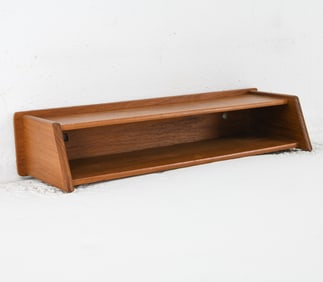 MID-CENTURY DANISH TEAK FLOATING WALL SHELF