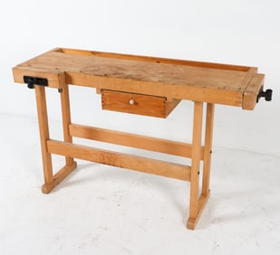 SCANDINAVIAN CARPENTERS WORKBENCH C. 1970S