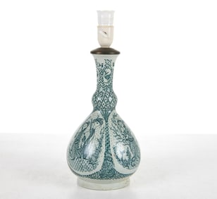 BJORN WIINBLAD CERAMIC TABLE LAMP C. 1960S