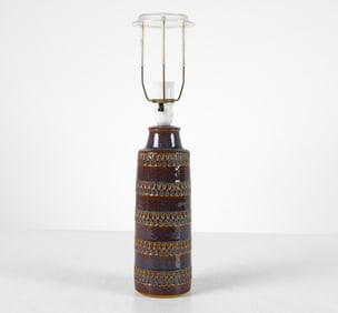 SOHOLM STENTOJ DANISH CERAMIC LAMP C. 1970S