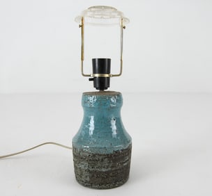 MID-CENTURY DANISH CERAMIC LAMP C. 1970S