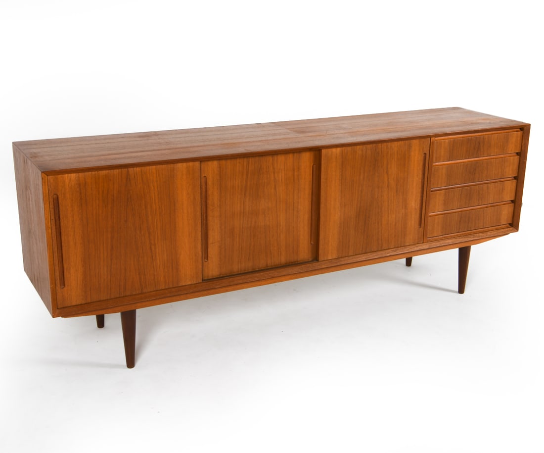 MID-CENTURY DANISH TEAK SIDEBOARD C. 1970'S (1 of 19)