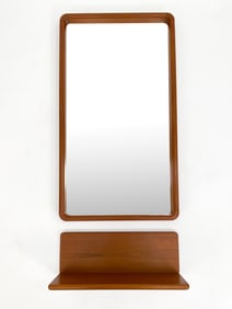 AXEL KJAERGAARD TEAK MIRROR & FLOATING SHELF