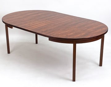 HUGO TROEDS SWEDISH ROSEWOOD DINING TABLE, C.1960S