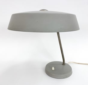 HILLEBRAND-LEUCHTEN GERMAN METAL DESK LAMP, C.1960
