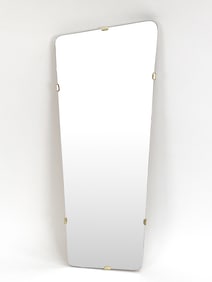 DUTCH WALNUT WALL MIRROR, C. 1950S