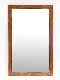 FROSEKE SWEDISH BRASS & ROSEWOOD MIRROR