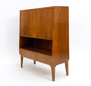 FORENADES SWEDISH WALNUT DRYBAR CABINET, C. 1950S