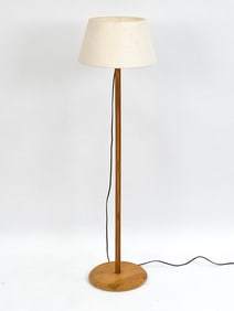 MID-CENTURY SWEDISH PINE FLOOR LAMP, C.1970S