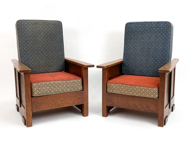 DUTCH ART DECO ADJUSTABLE LOUNGE CHAIRS, C. 1930S