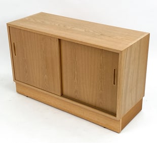 POUL HUNDEVAD DANISH OAK SIDEBOARD, C. 1970S