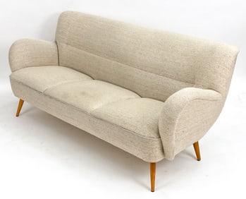 MID-CENTURY SWEDISH 3-SEATER SOFA, C. 1950S