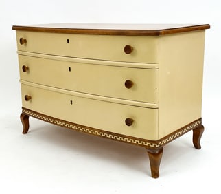 SWEDISH PAINT-DECORATED CHEST OF DRAWERS, C. 1940S