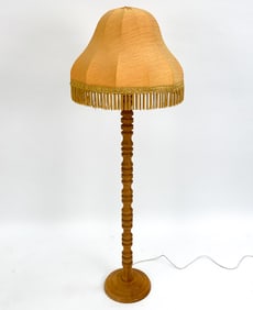 SWEDISH PINE FLOOR LAMP, C. 1970S