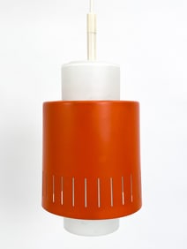 STAFF LEUCHTEN GERMAN GLASS & METAL PENDANT LIGHT