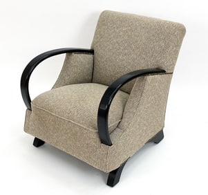 DUTCH ART DECO LOUNGE CHAIR, C. 1930S