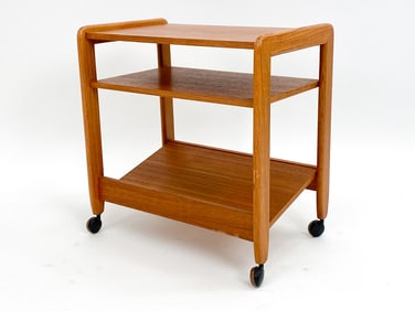 SCANDINAVIAN TEAK MAGAZINE TABLE, C. 1970S