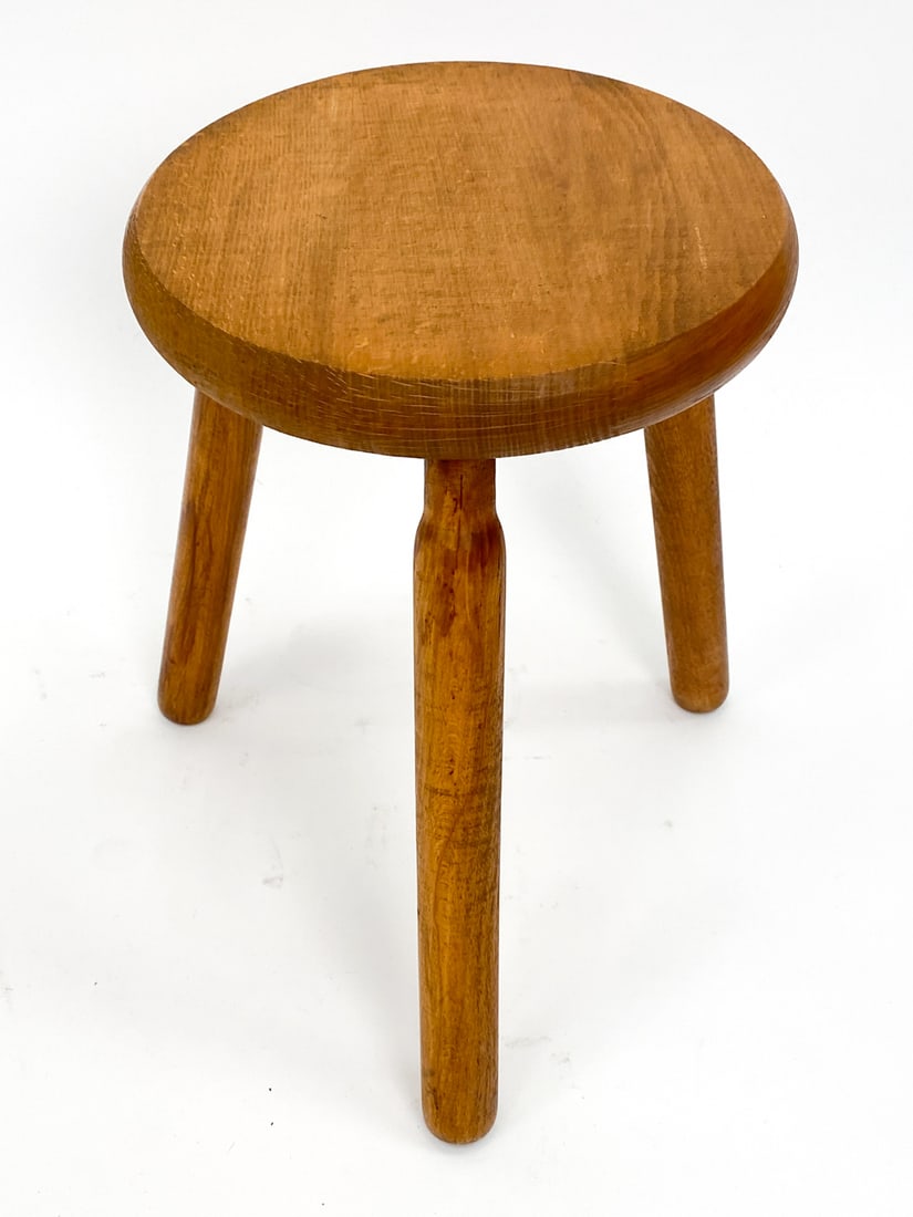 DUTCH OAK MILKSTOOL, CIRCA 1950S (1 of 8)