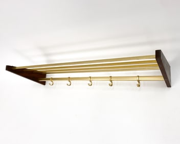 MID-CENTURY DUTCH ROSEWOOD COAT RACK