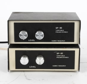 PAIR OF RAMKO MODEL SP-8E PRO TURNTABLE PREAMPS
