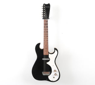 SILVERTONE 1448 ELECTRIC GUITAR WITH/ AMP CASE