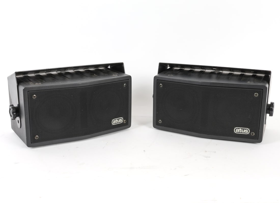 PAIR OF AUDIO TECHNICA 200-WATT MONITOR SPEAKERS (1 of 8)