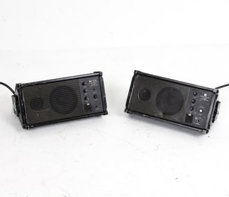PAIR TOA MODEL SM-25M POWERED STAGE MONITORS
