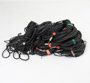 LARGE GROUPING OF PROFESSIONAL SPEAKER CABLES