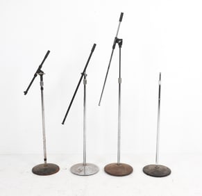 VINTAGE STUDIO MIC STAND GROUPING