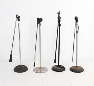 VINTAGE & RECENT ATLAS BOOM MIC STAND GROUP