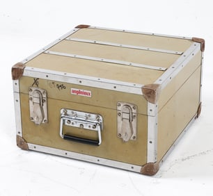 ANGENIEUX PARIS VINTAGE WOOD & CHROME CASE