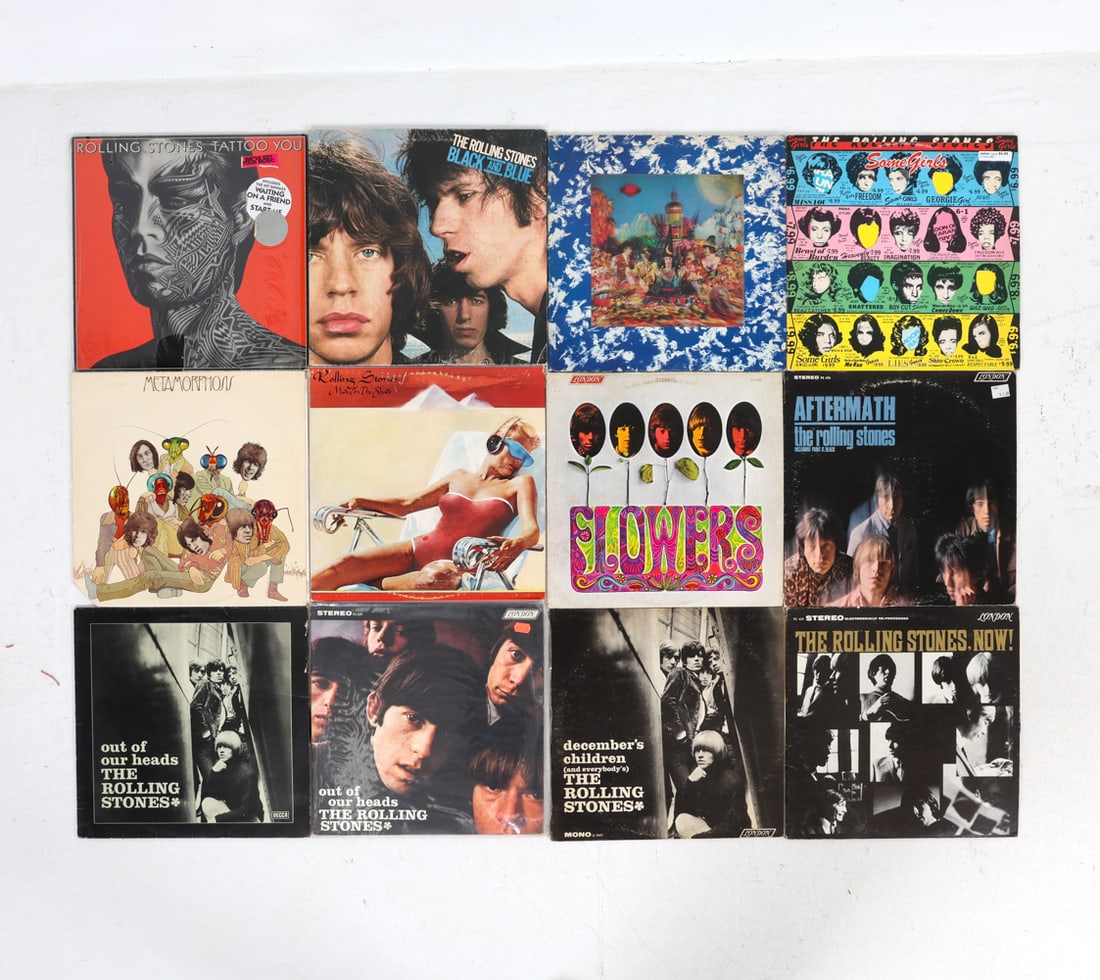 VINTAGE ROLLING STONE VINYL RECORD GROUPING (1 of 12)