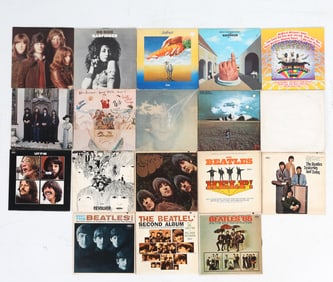 VINTAGE BEATLES & RELATED VINYL RECORD GROUPING