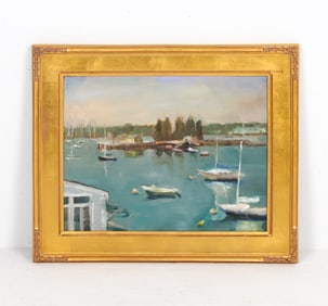 MONOGHAN 20TH CENTURY LANDSCAPE O/C PAINTING