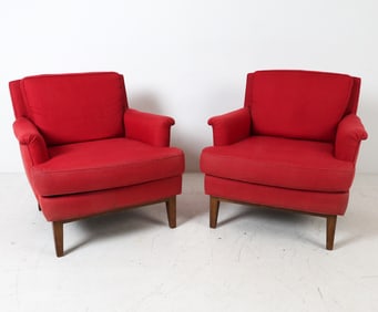 PAIR OF MID-CENTURY LOUNGE CHAIRS