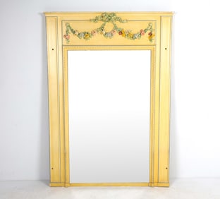 LOUIS XVI STYLE TRUMEAU LARGE WALL MIRROR