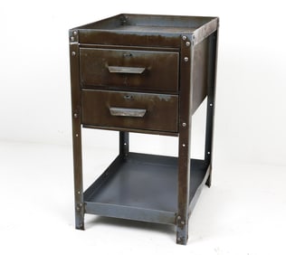 MID-CENTURY INDUSTRIAL STEEL CABINET