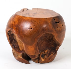NATURAL FORM TEAK ROOT STOOL