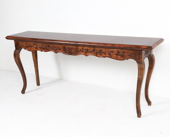 ITALIAN GEORGIAN STYLE CARVED CONSOLE TABLE