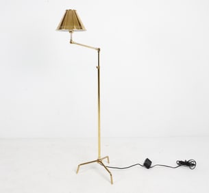 JONATHAN ADLER BRASS ARTICULATING FLOOR LAMP