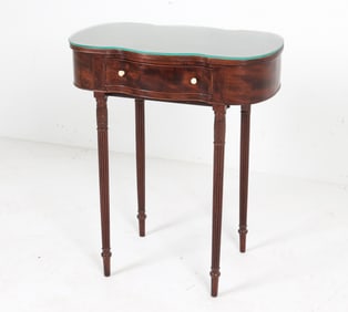 FEDERAL STYLE BURLWOOD SIDE TABLE