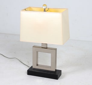 CONTEMPORARY CHROME TABLE LAMP