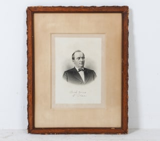 ANTIQUE LITHOGRAPH PRINT OF A GENTLEMAN