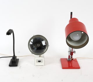 VINTAGE DESK LAMP GROUPING C. 1970S