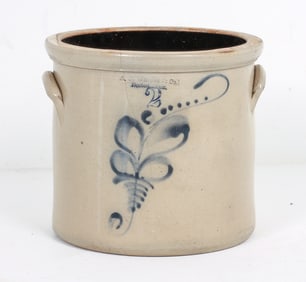 A. B. WHEELER & CO ANTIQUE STONEWARE CROCK