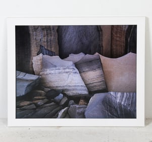 CONTEMPORARY NATURAL ROCK FORMATION PHOTOGRAPH